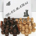 Комплект деревянных шахматных фигур