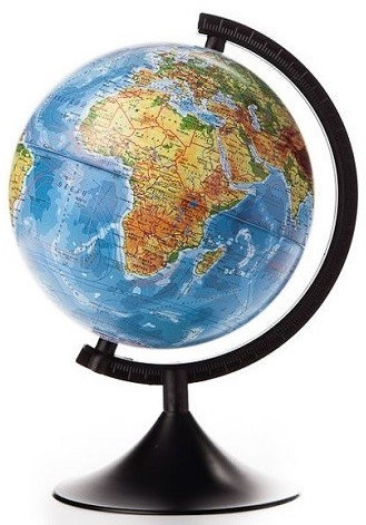 Физический глобус Земли. Диаметр 210 мм k012100007 Globen. Игрушки для  детей от 6 лет - купить в интернет-магазине