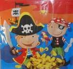 Веселые пираты. Многослойные салфетки для детского праздника