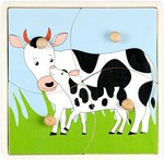 Пазл для малышей "Корова и теленок"