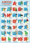 Плакат "Азбука разрезная" 68х49 см