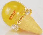 Оригинальный футляр в виде мороженого для детских наручных часов (желтый)