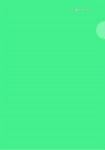 Пластиковая папка-уголок зеленого цвета
