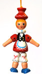 Деревянная куколка "Красная Шапочка"