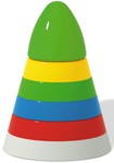 Большая пирамидка для малышей "Ракета"