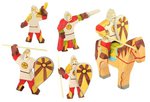 Набор деревянных фигурок "Богатыри" для сюжетных игр