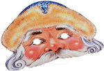 Дедушка Мороз. Картонная маска для новогоднего карнавала