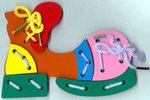Шнуровка "Ботинок". Развивающая игрушка для детей