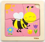 Пчелка. Красочный пазл для малышей