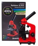 Микроскоп Levenhuk Rainbow 2L Orange (с набором для опытов). Увеличение 40-400 крат