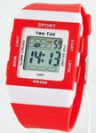 Электронные наручные часы Тик-Так. Красный цвет