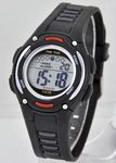 Спортивные наручные электронные часы с секундомером. Черные 