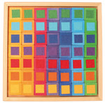 Квадрат Эйлера. Разноцветные деревянные плитки с фетром. Игра для детей и взрослых 