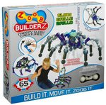 ZOOB Builderz. Конструктор из 65 деталей. Светящиеся элементы и присоски в комплекте 