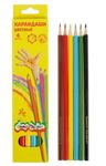 Цветные карандаши "Каляка-Маляка" 6 цветов, шестигранные с заточкой