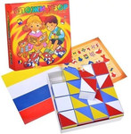 Кубики "Сложи узор" (Корвет). Развивающая игра для детей 2-7 лет