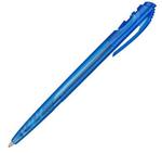 Ручка шариковая GREEN ICE CLICK синяя, трехгранный корпус