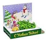 Подарочный набор для выращивания живой открытки "Снеговик. Удачи в Новом году"