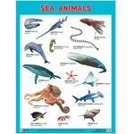 Sea Animals (Морские обитатели). Плакат по английскому языку