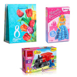 Подарочный набор №14 (небольшой) на 8 марта для девочки 4-8 лет