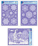 Комплект декоративных наклеек формата А3. Новогодняя сказка (3 вида в наборе) 