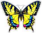 Бабочка Махаон. Фигурный мини-плакат