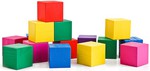 Кубики цветные. Развивающая игрушка из дерева